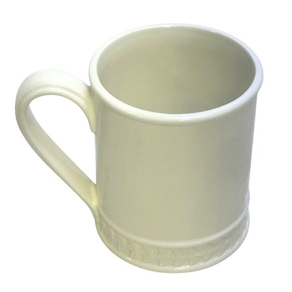 Portmeirion 1998-2006 Retired 'Options' Embossed Smooth Laurel Rim Tankard Cup - Picture 4 of 7